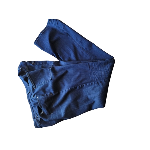 Eileen Fisher Med/Dark Wash 5 Pocket Denim Blue Jeans Plus Size 16W Straight Leg - Picture 4 of 6